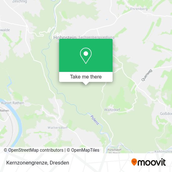 Карта Kernzonengrenze