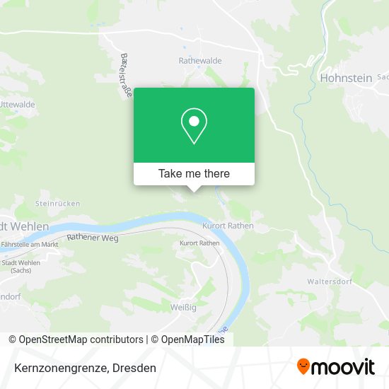 Карта Kernzonengrenze