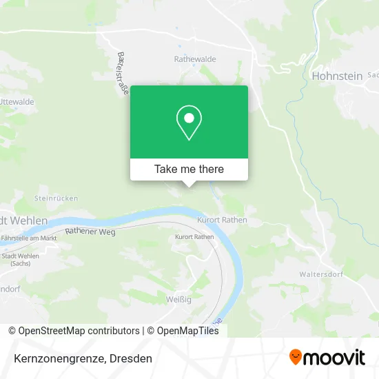 Карта Kernzonengrenze