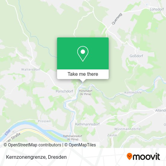 Карта Kernzonengrenze