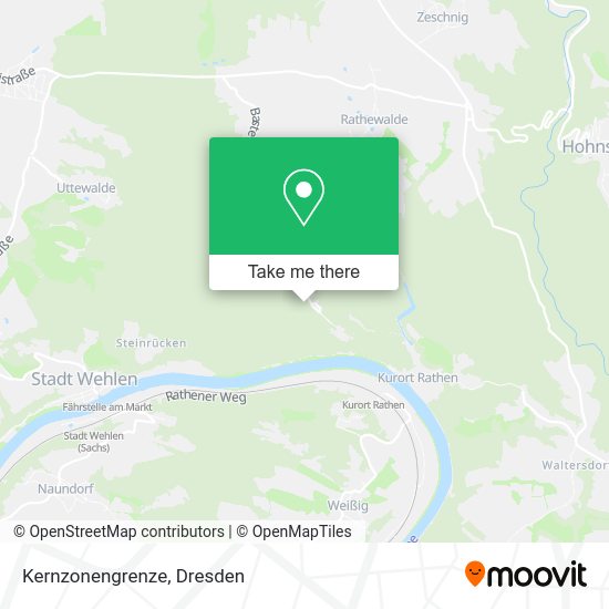 Карта Kernzonengrenze