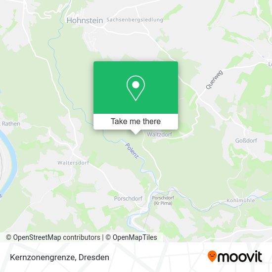 Карта Kernzonengrenze