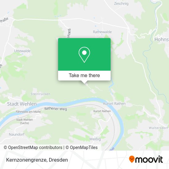 Карта Kernzonengrenze
