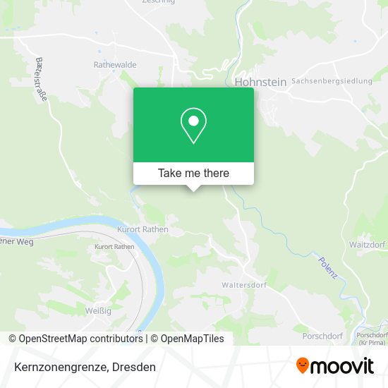 Карта Kernzonengrenze