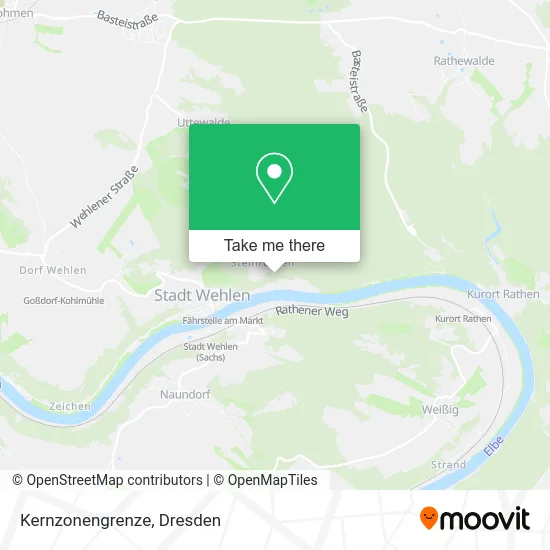 Карта Kernzonengrenze