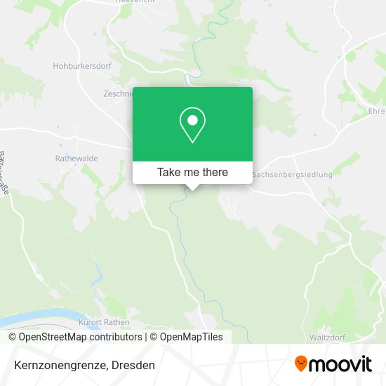 Карта Kernzonengrenze