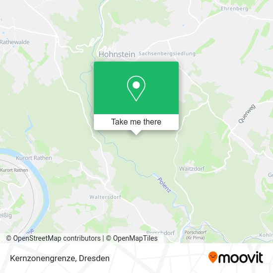 Карта Kernzonengrenze