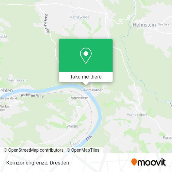 Карта Kernzonengrenze
