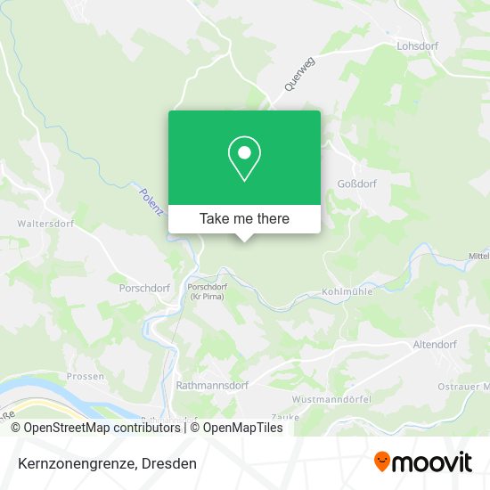 Карта Kernzonengrenze