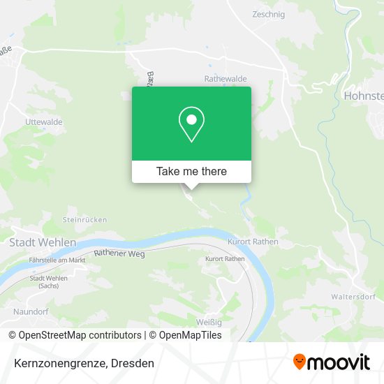 Карта Kernzonengrenze