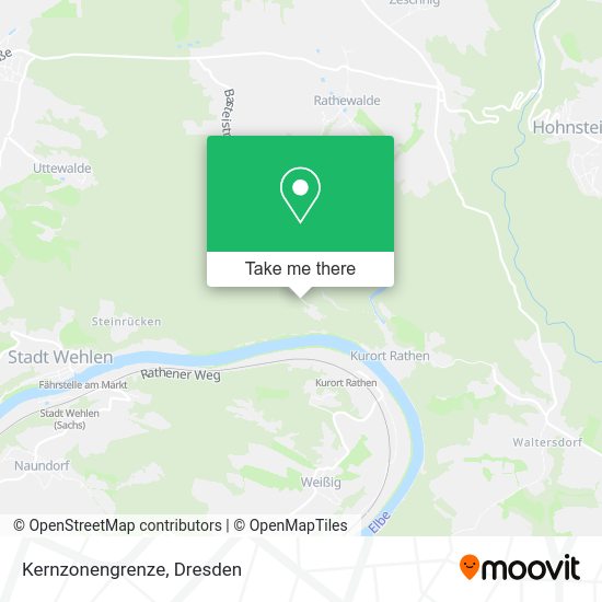 Карта Kernzonengrenze