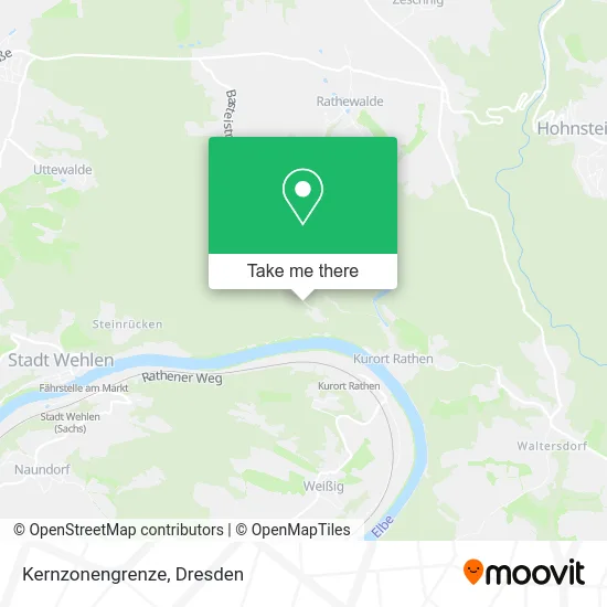 Карта Kernzonengrenze
