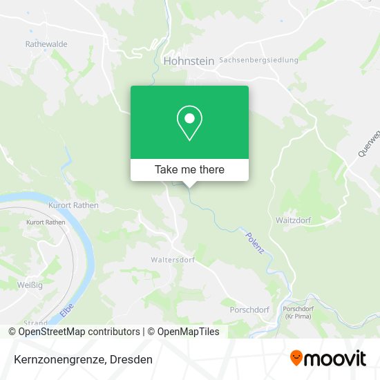 Карта Kernzonengrenze