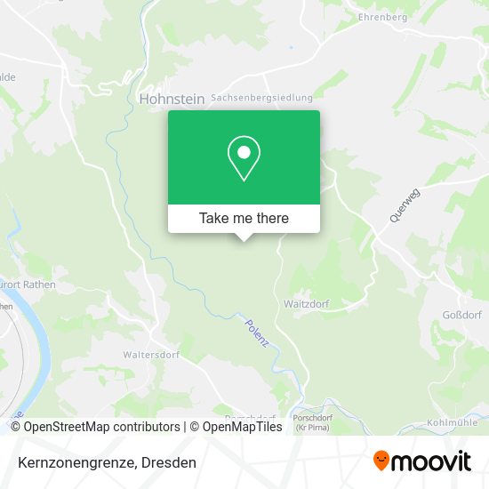 Карта Kernzonengrenze