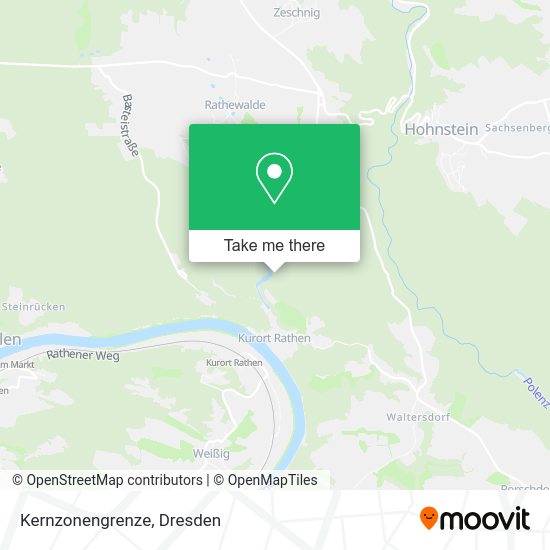 Карта Kernzonengrenze