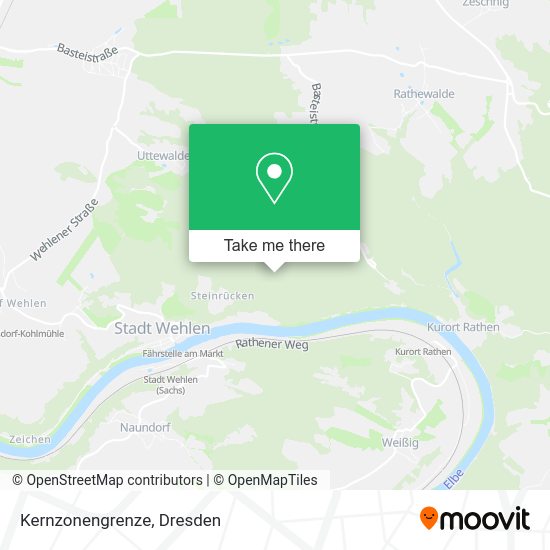 Карта Kernzonengrenze