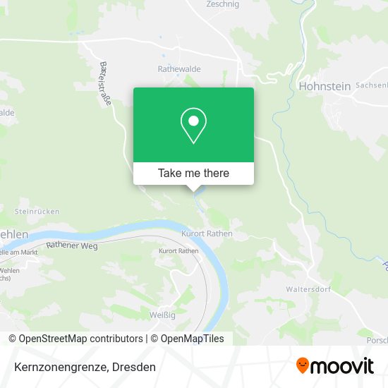 Карта Kernzonengrenze
