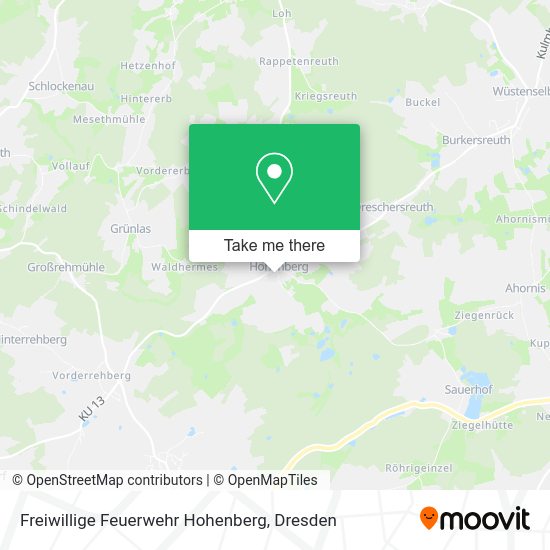Карта Freiwillige Feuerwehr Hohenberg