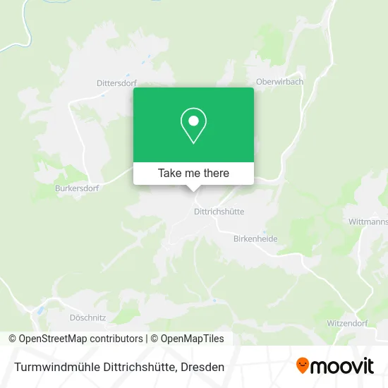 Карта Turmwindmühle Dittrichshütte