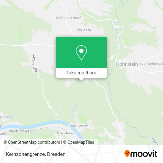 Карта Kernzonengrenze