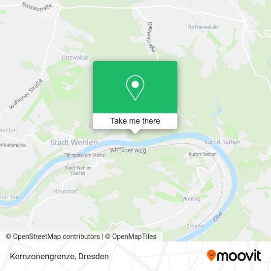 Карта Kernzonengrenze