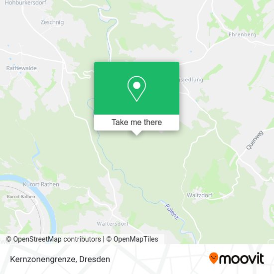 Карта Kernzonengrenze