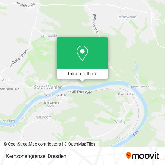 Карта Kernzonengrenze