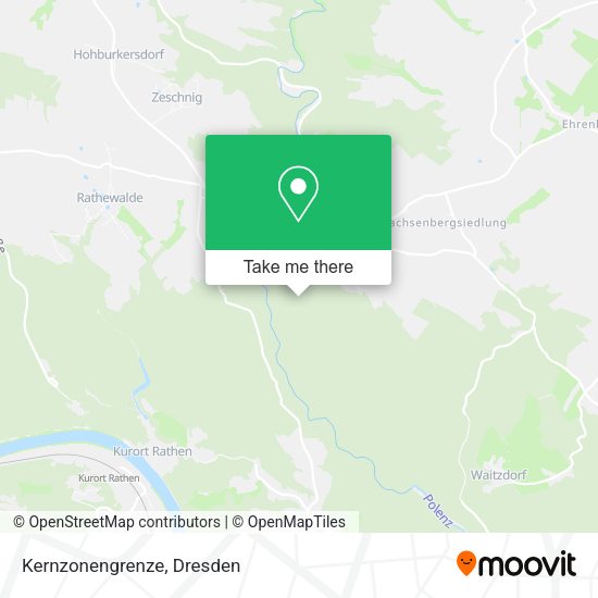 Карта Kernzonengrenze