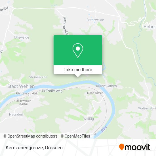 Карта Kernzonengrenze