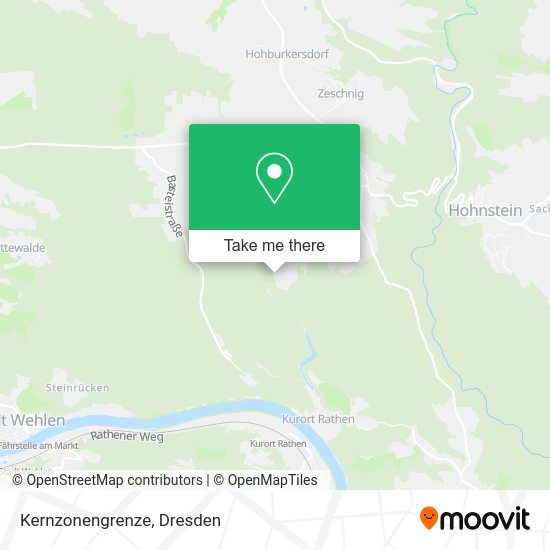 Карта Kernzonengrenze