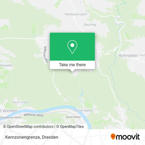 Карта Kernzonengrenze