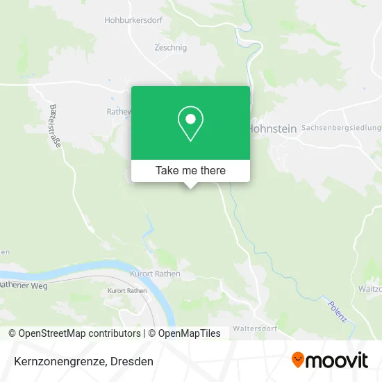 Карта Kernzonengrenze
