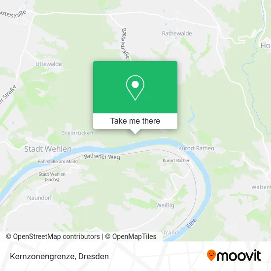 Карта Kernzonengrenze