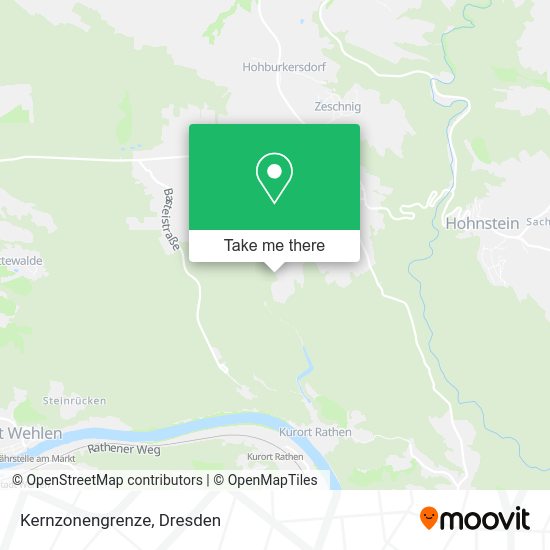 Карта Kernzonengrenze