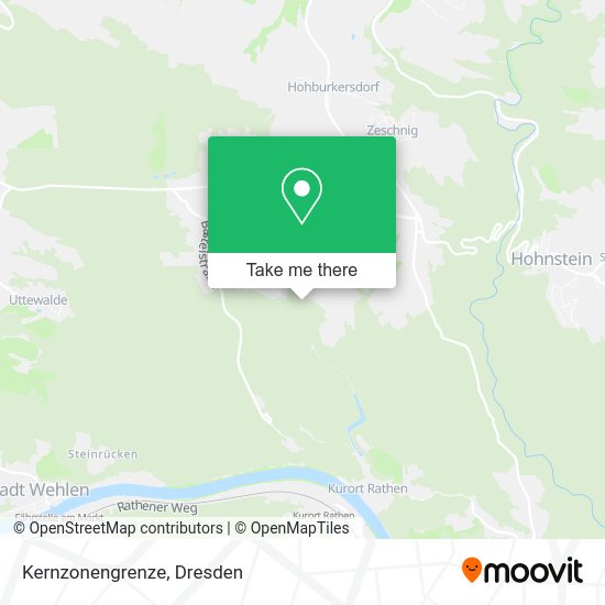 Карта Kernzonengrenze