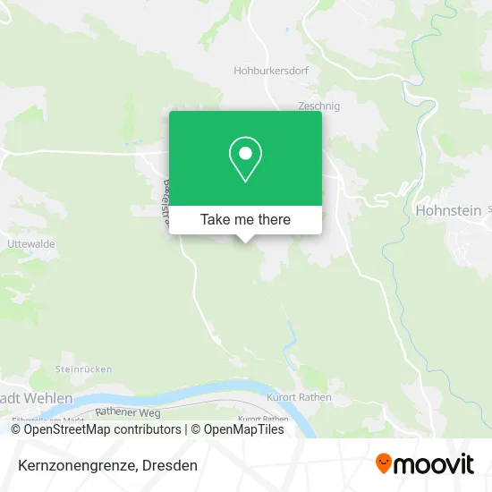 Карта Kernzonengrenze