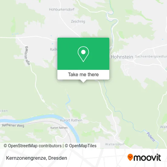 Карта Kernzonengrenze