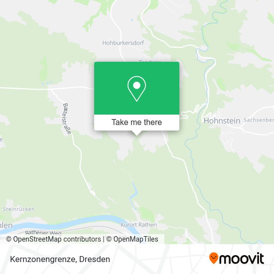 Карта Kernzonengrenze