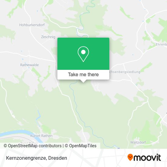 Карта Kernzonengrenze