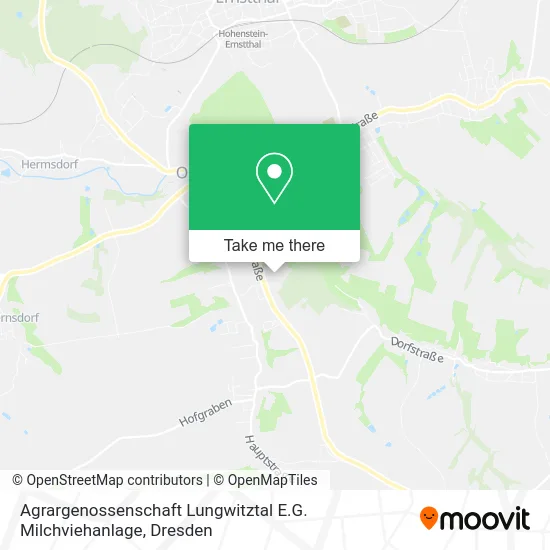 Карта Agrargenossenschaft Lungwitztal E.G. Milchviehanlage
