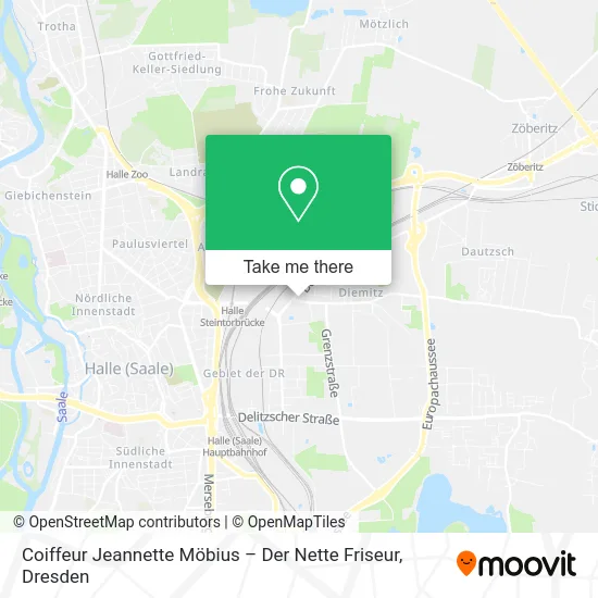 Карта Coiffeur Jeannette Möbius – Der Nette Friseur