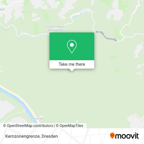Карта Kernzonengrenze