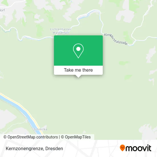 Карта Kernzonengrenze