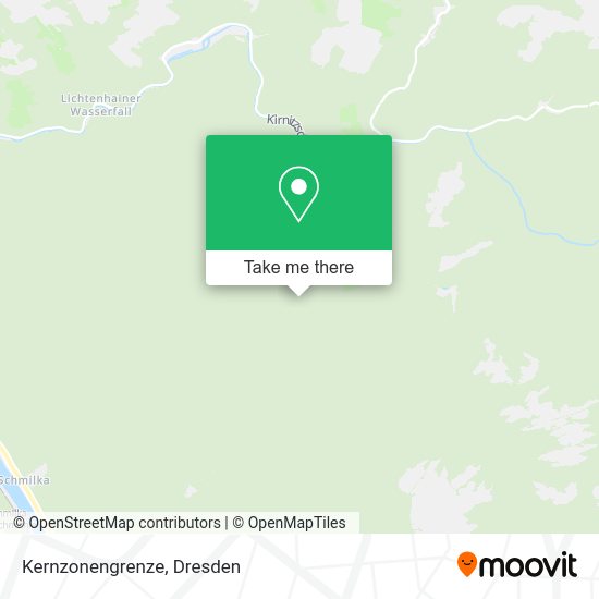 Карта Kernzonengrenze