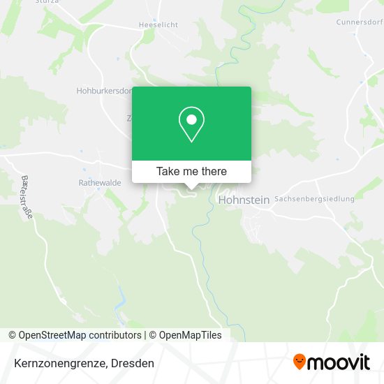 Карта Kernzonengrenze