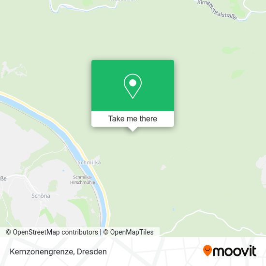 Карта Kernzonengrenze