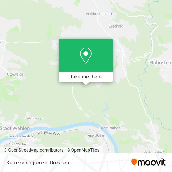 Карта Kernzonengrenze