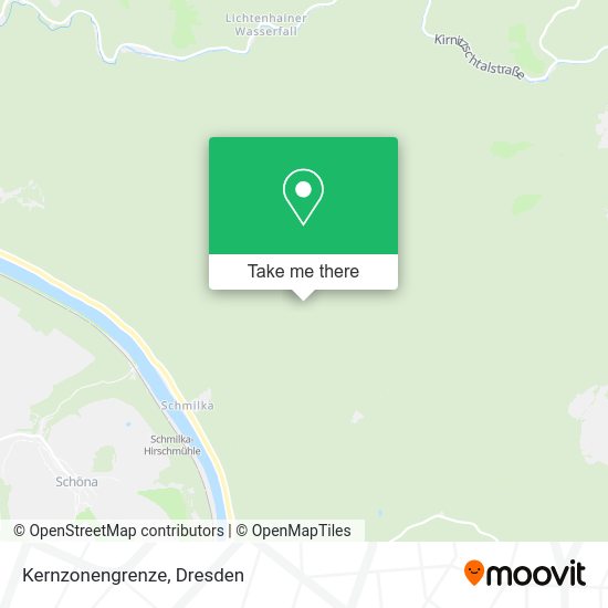 Карта Kernzonengrenze