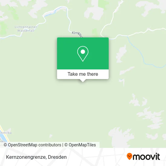 Карта Kernzonengrenze