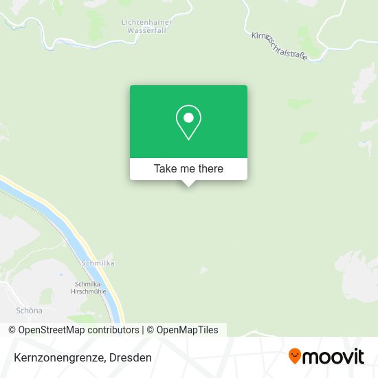 Карта Kernzonengrenze